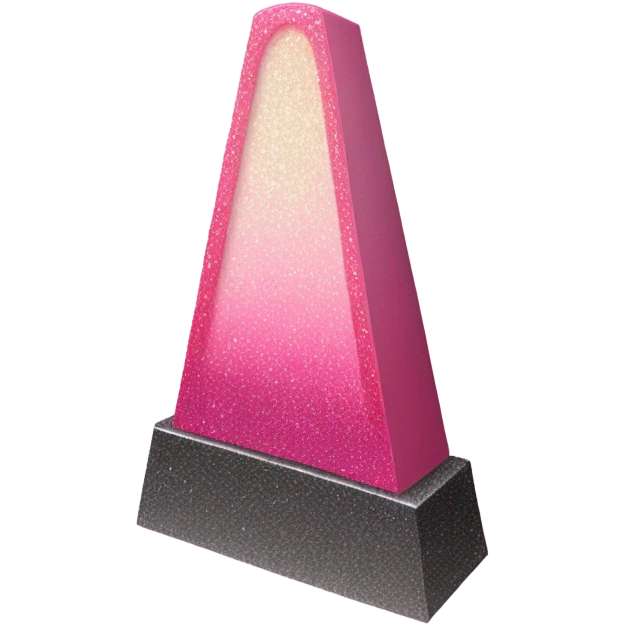 Pink ombre realistic guillotine with glitter emoji