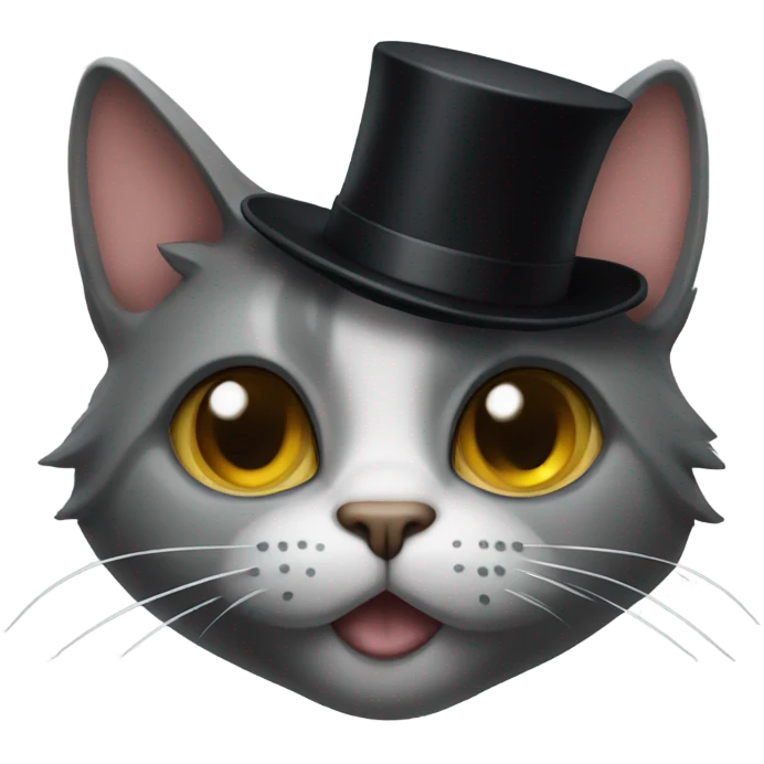 cat with a tophat emoji
