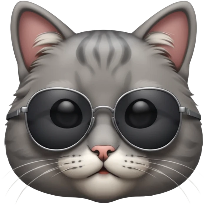 Cat wearing sunglasses emoji