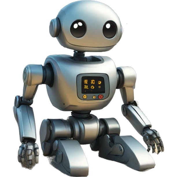 robot on the beach emoji