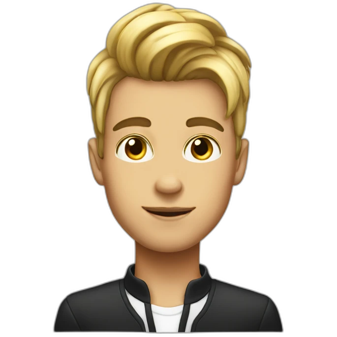 Posh-boy-with-raibow-hair emoji