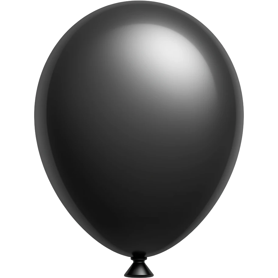 Black balloon emoji