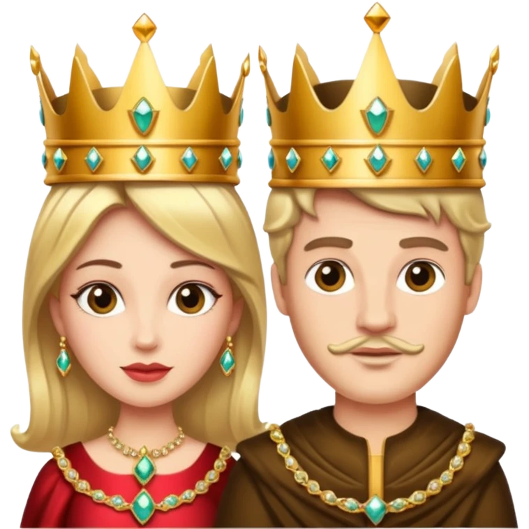 king and queen crown emoji