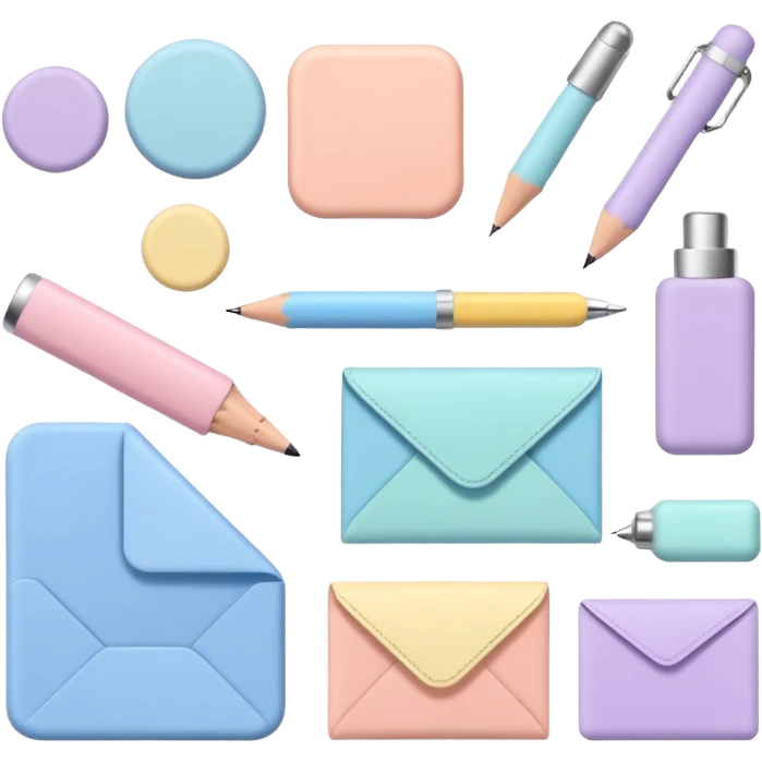 articulos de libreria aesthetic de colores emoji