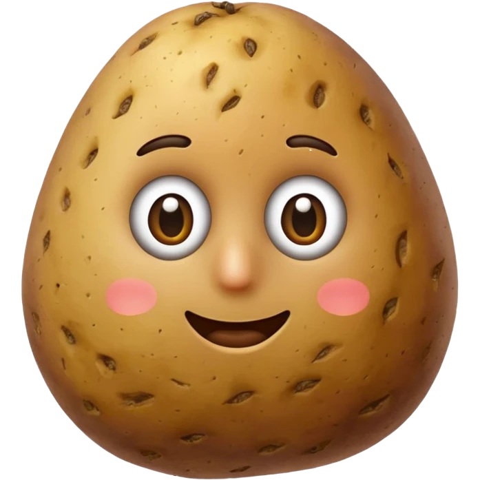 Potato, no face emoji