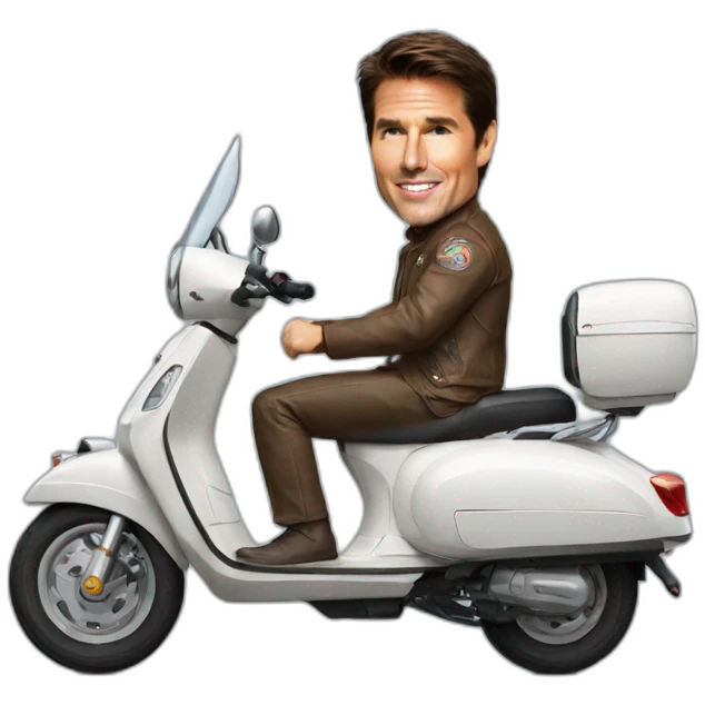 Tom Cruise scooter  emoji