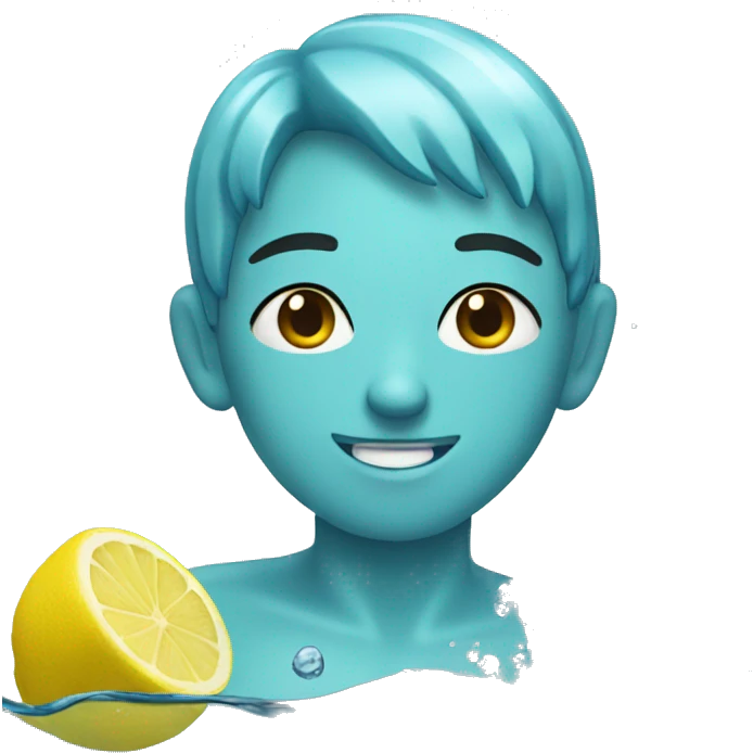 water with lemon emoji