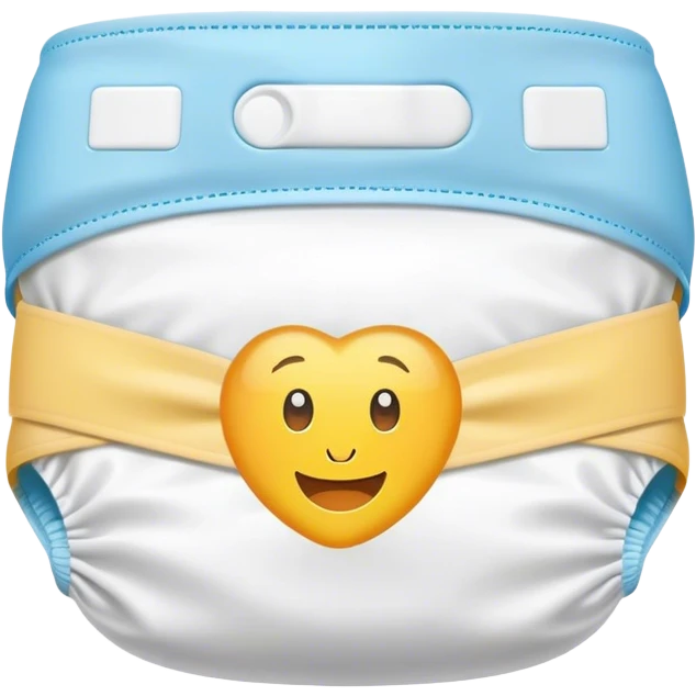 Plastic disposable diaper emoji