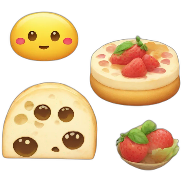 Kawaii food emoji