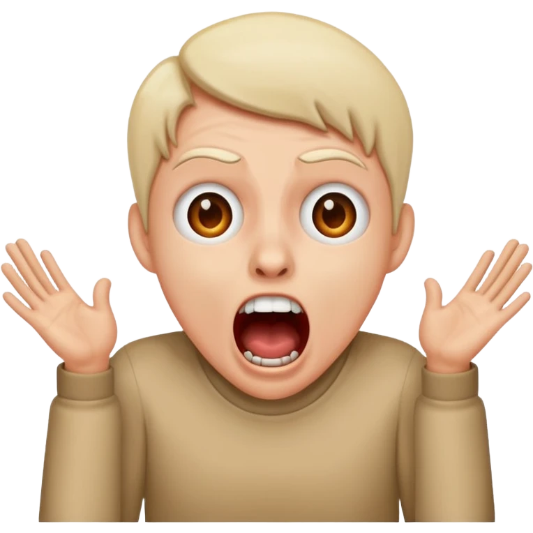 Horror scream emoji
