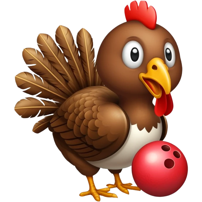 Bowling turkey emoji