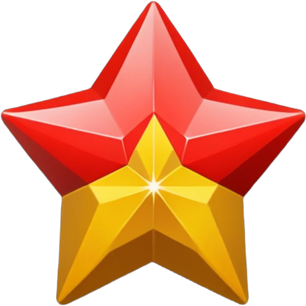 une étoile de david rouge dans un fond noir emoji