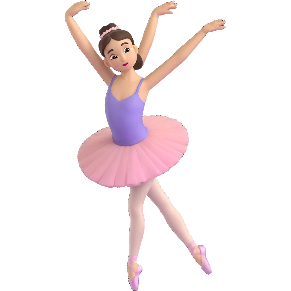 ballerina girl in a dance pose emoji