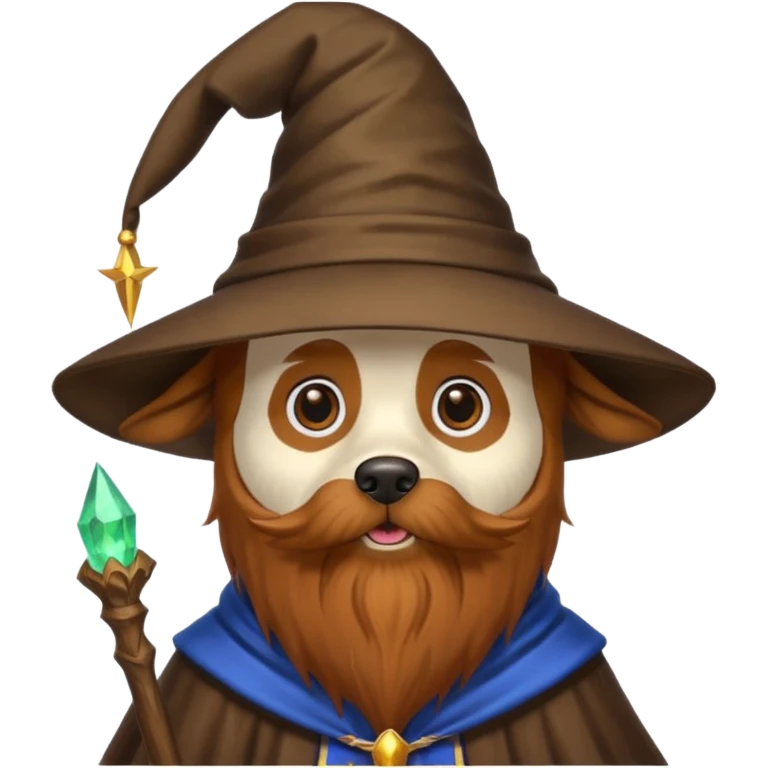 Dog wizard emoji