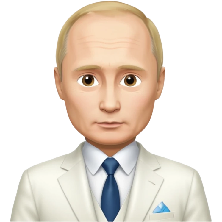 Путин в белом кастюме emoji