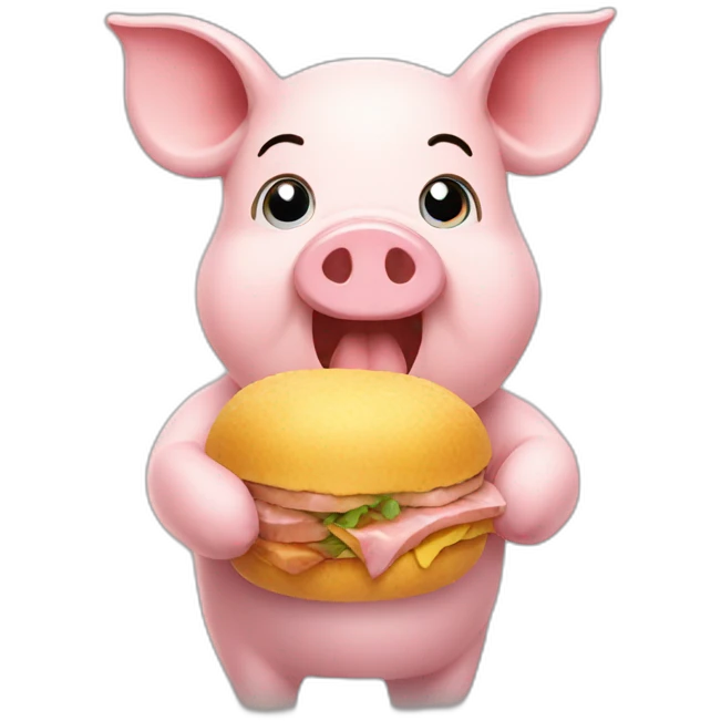 eat launch pig emoji