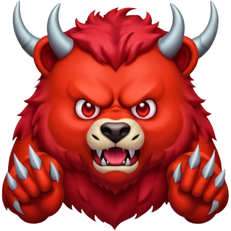 devil bear emoji