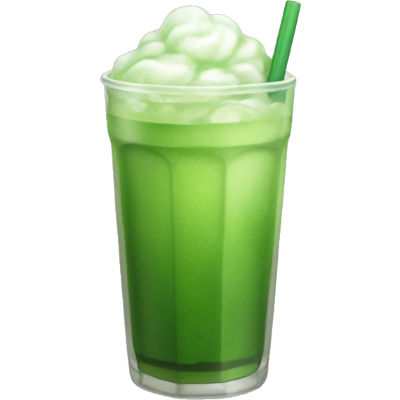 Iced matcha drink  emoji