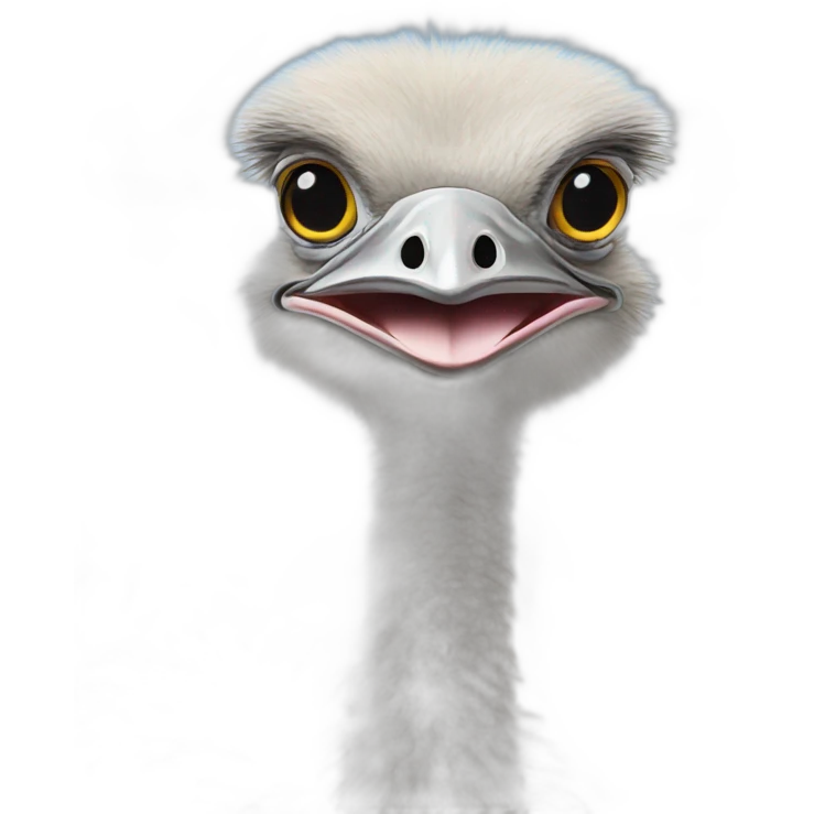 Ostrich emoji