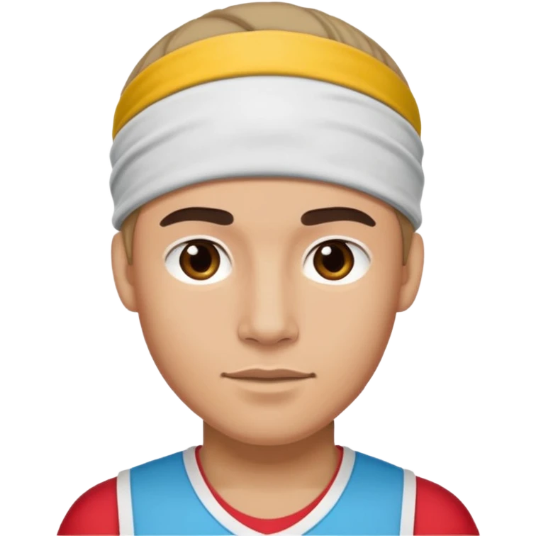 sportive man with headband emoji