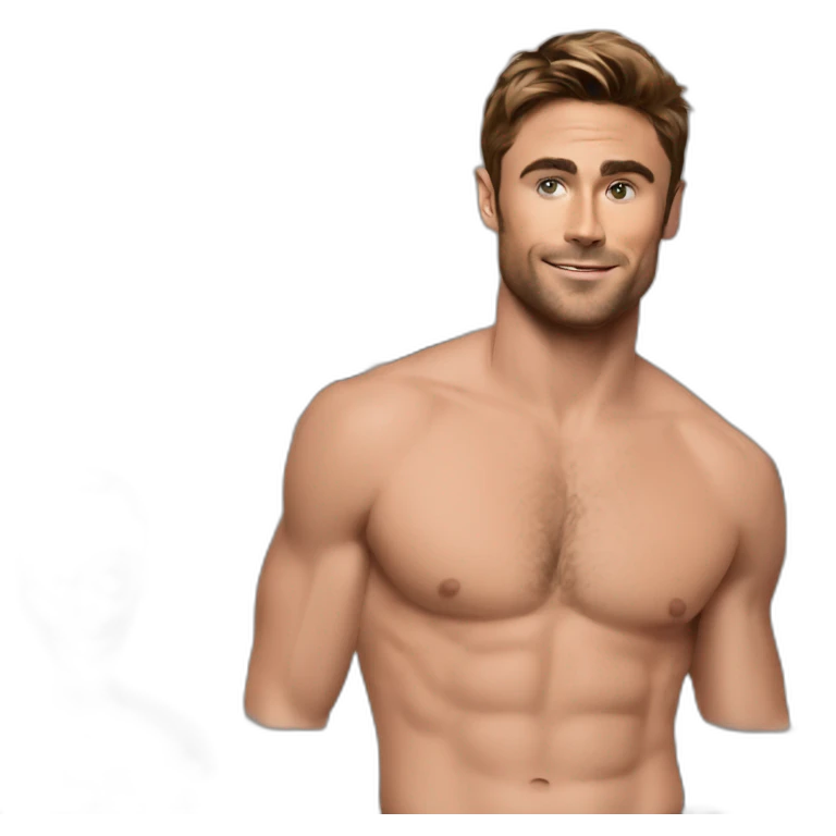 Zack Efron in brief emoji