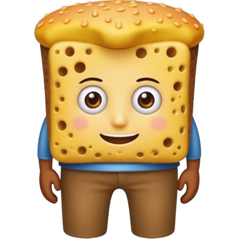 Make a sponge have brown pants emoji