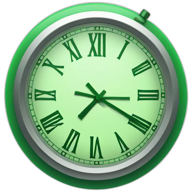 green clock emoji
