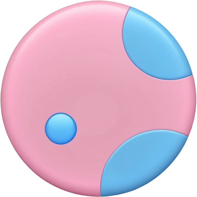 pink and blue dot tight emoji