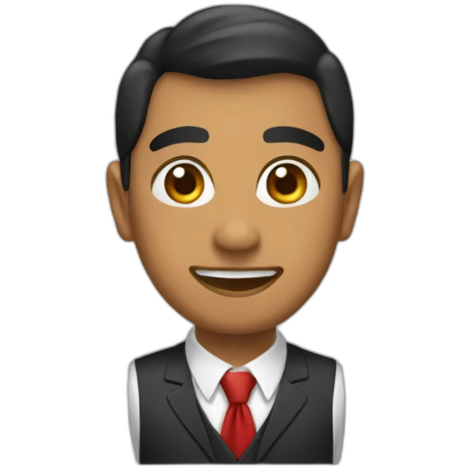 Tejón en traje emoji