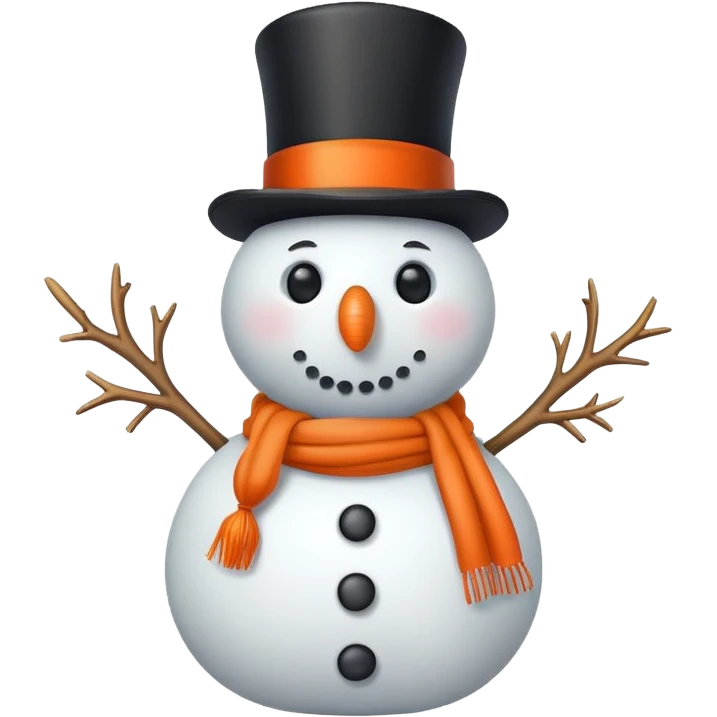 classic snowman emoji