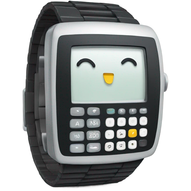 calculator wrist watch emoji