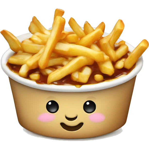 Poutine ui mange une poutine emoji