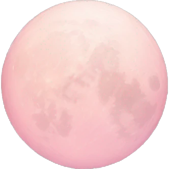 pastel pink moon emoji