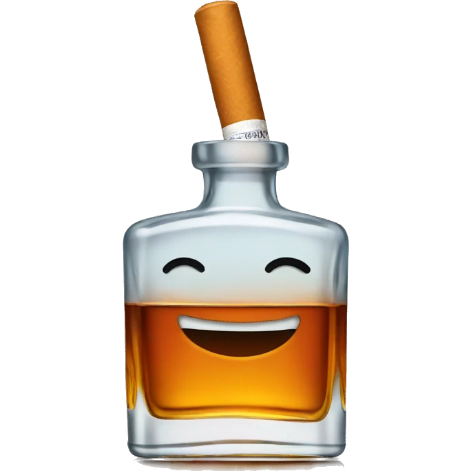 whiskey with cigarettes emoji