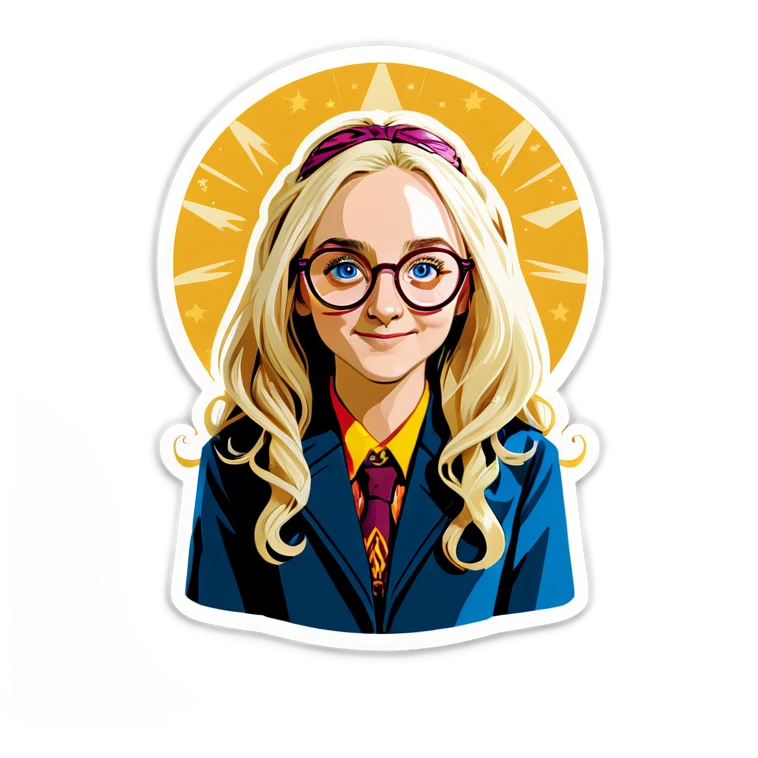 Luna Lovegood with your glasses emoji