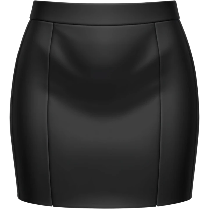 plain isolated black mini pencil skirt emoji