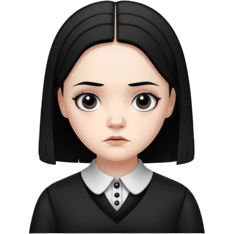 wednesday addams face emoji