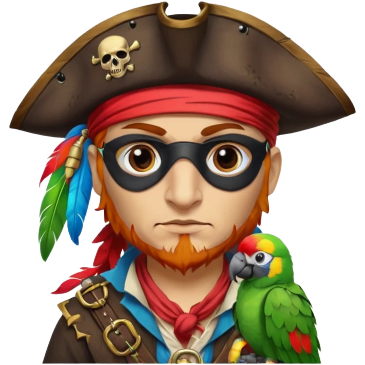 pirate and parrot emoji