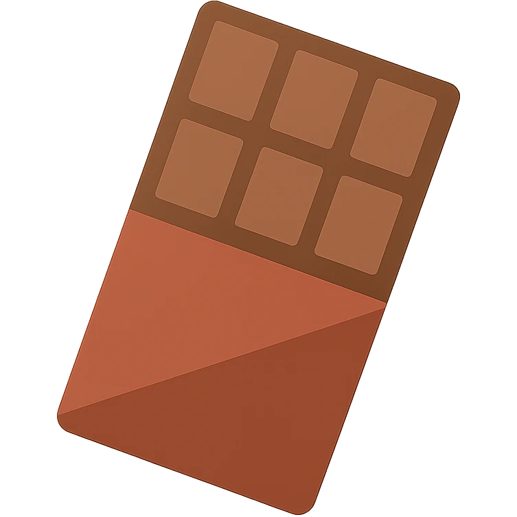 Chocolate bar emoji