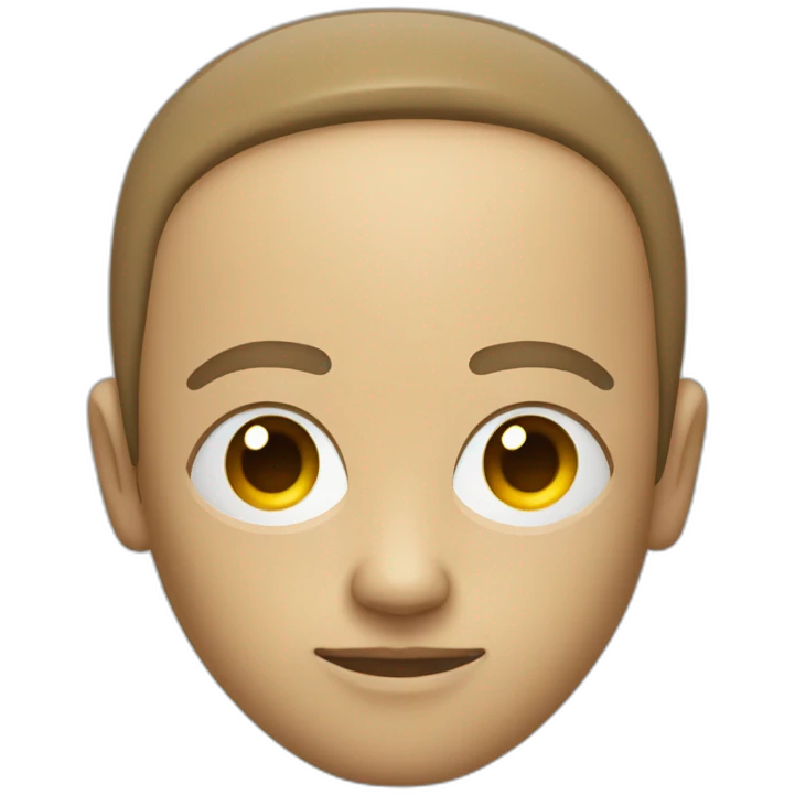 droid text written on forehead emoji