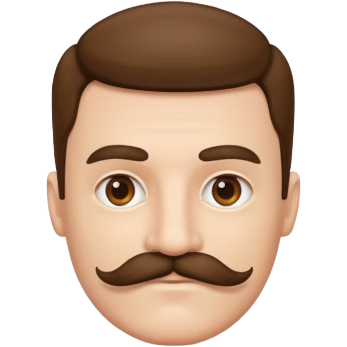 Adolf Hitler moustache carré  emoji