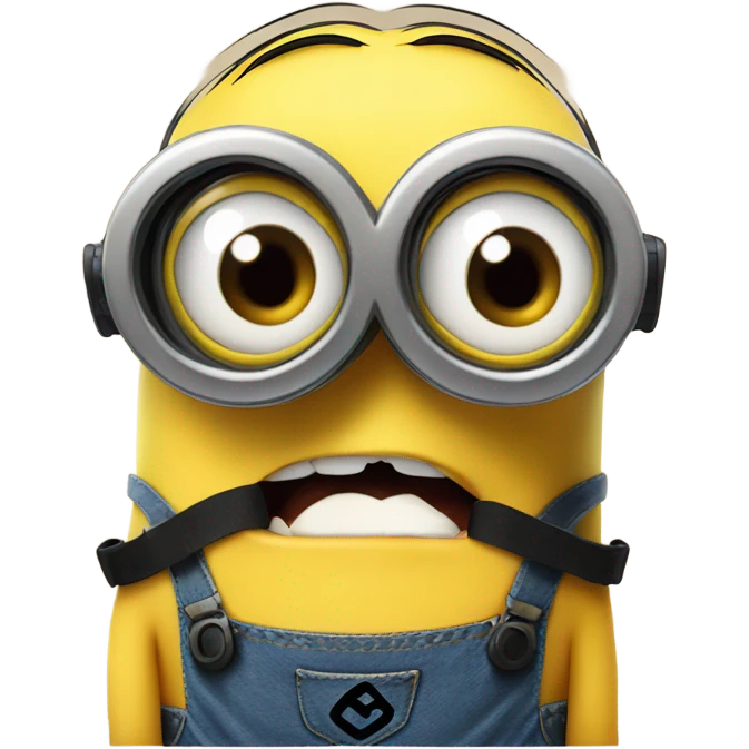 Minion biting his lip emoji
