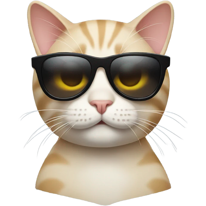 Cat with sunglasses emoji
