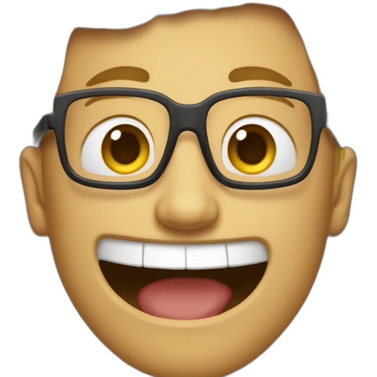 It's obvious that you should laugh emoji