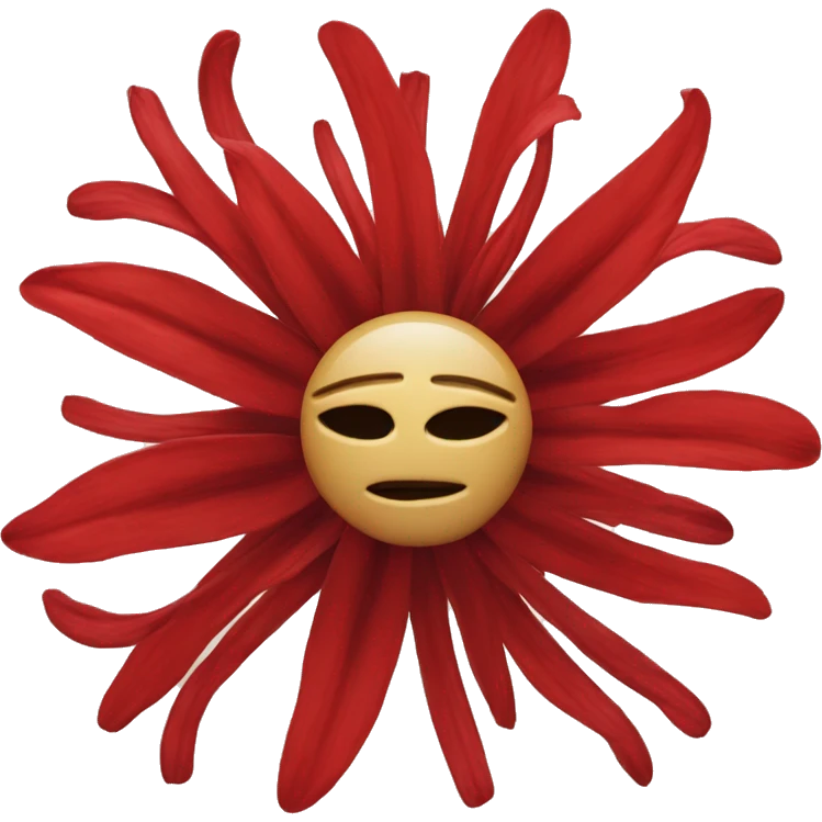 corona de cristo flower red emoji