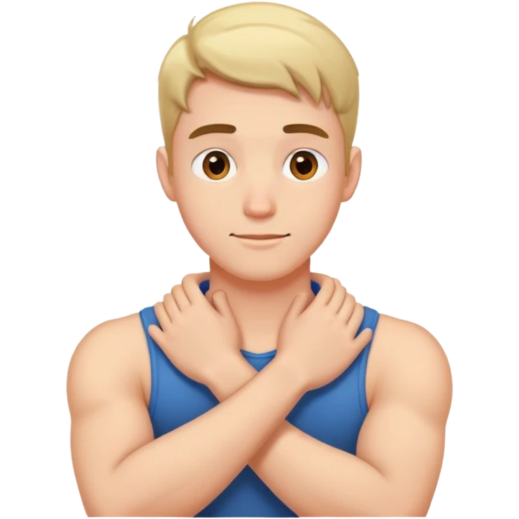 guy with arms around his neck  emoji