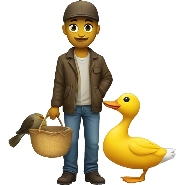 Shelby with a duck  emoji
