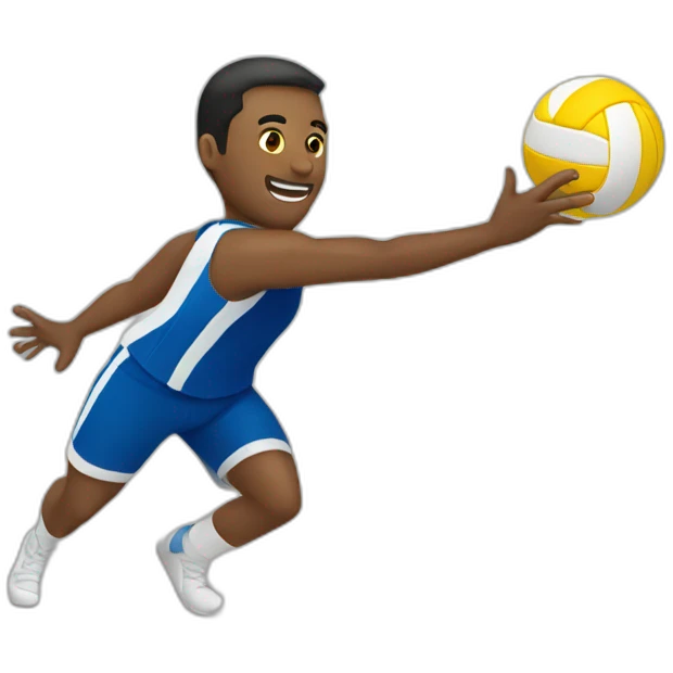 Jugando voleibol  emoji