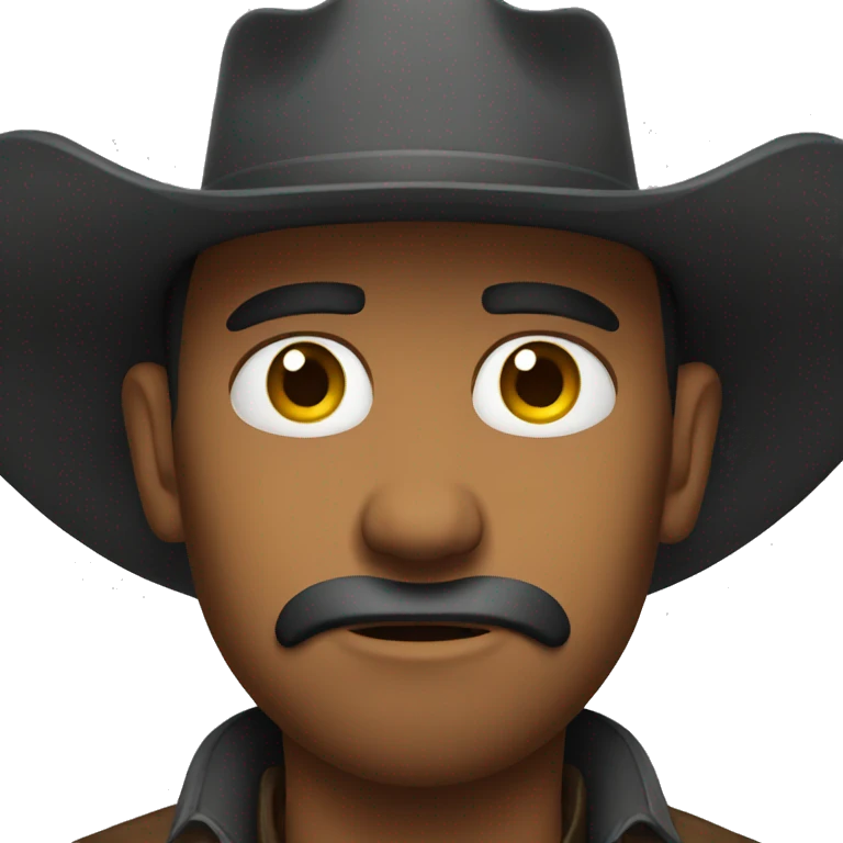 sad cowboy emoji