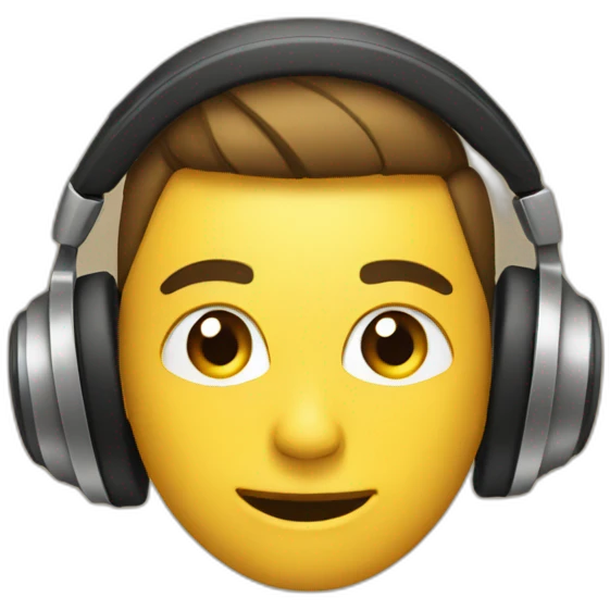 Listening music emoji